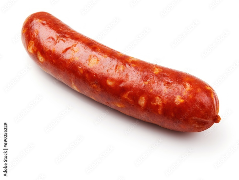 Chorizo sausage isolated on white background Chorizo sausage isolated on white background