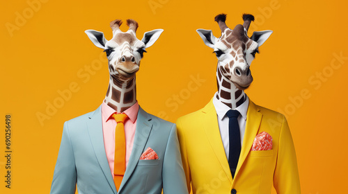 Corporate Critters: Animals in Business Casual Fashion for Professional Ads