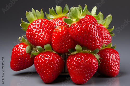 Wallpaper Mural Bold and Delicious: Strawberries in Shadows Torontodigital.ca