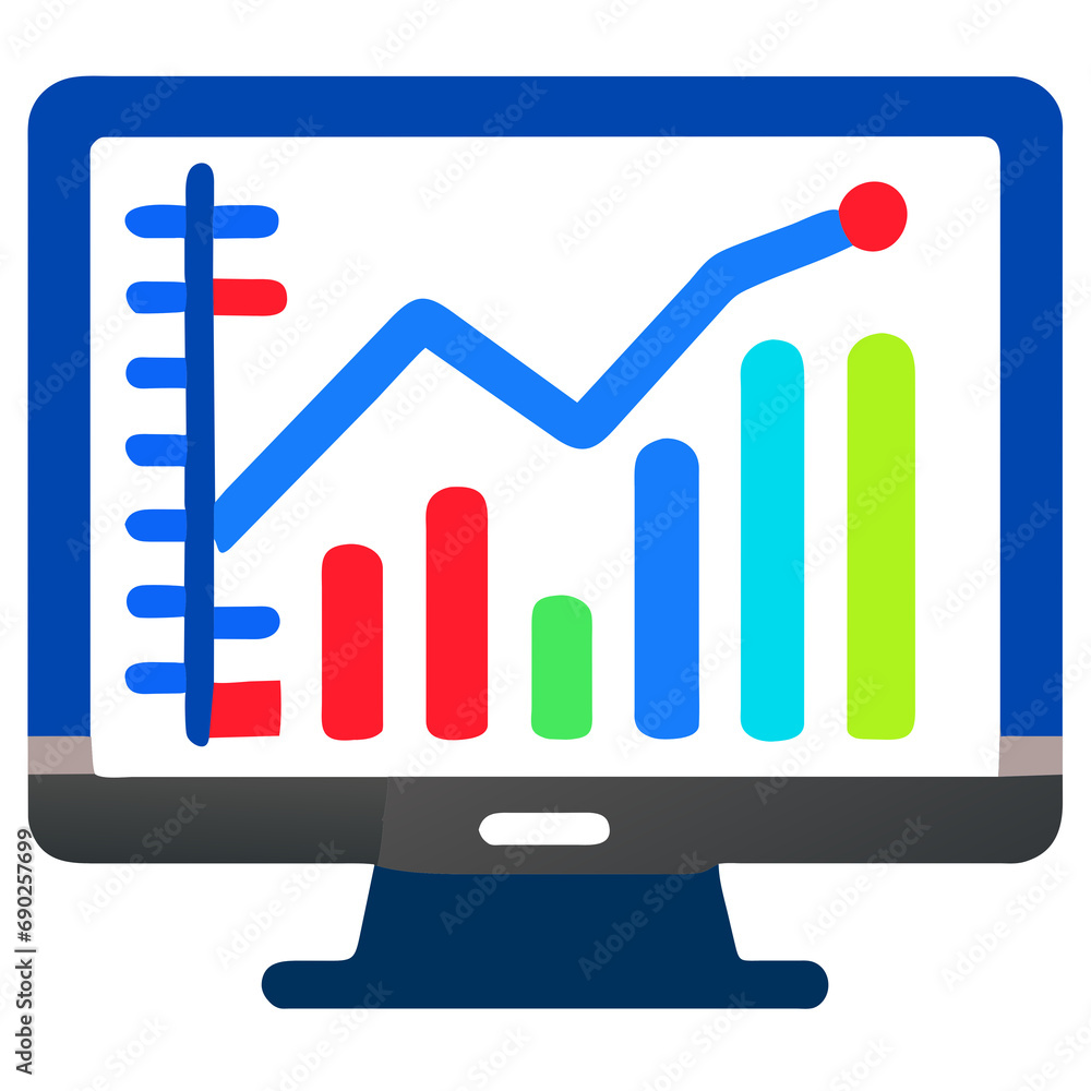 Illustration of computer tracking icon in filled style for any project. Used for presenting data presentations in various graph formats. Illustration of computer tracking icon in filled style for any project. Used for presenting data presentations in various graph formats.