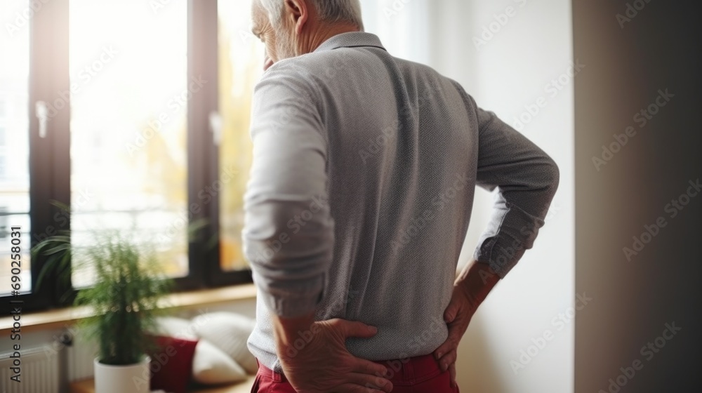 A man standing in front of a window with his back to the camera. Suitable for various uses A man standing in front of a window with his back to the camera. Suitable for various uses