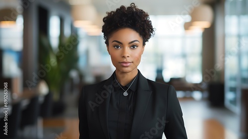 Black african american woman portrait, beautiful cute girl wallpaper background