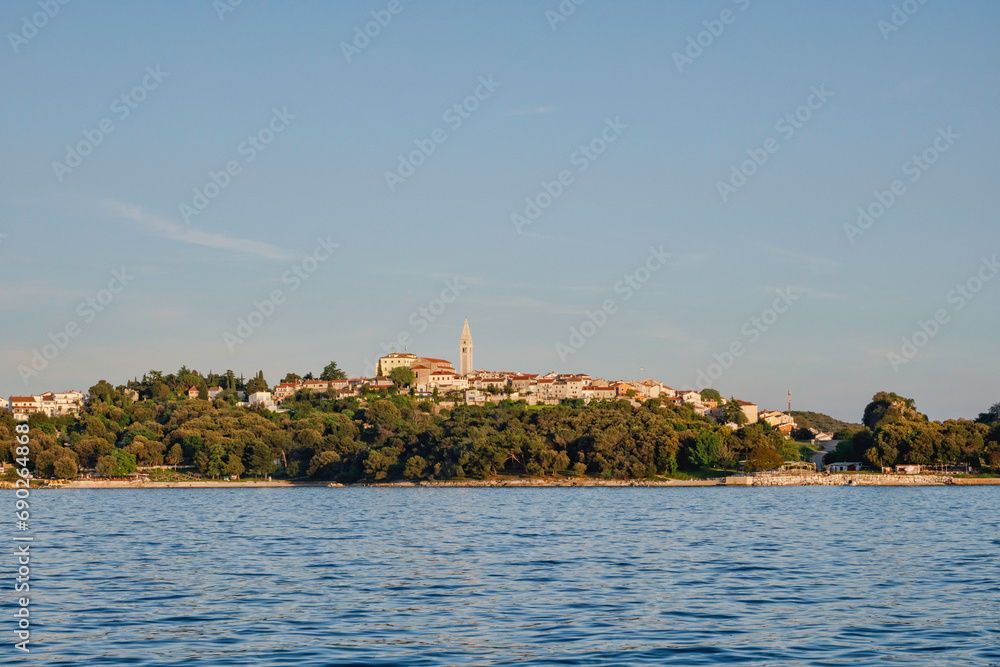 croatie the village vrasr with the hotels houses and church
