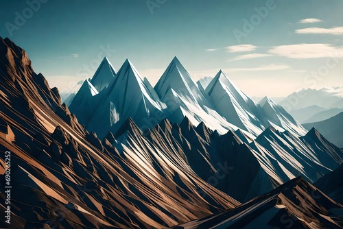 landscape in the mountains generated by AI technology