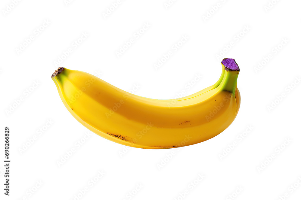 Banana bunch isolated on a Transparent background. Generative AI