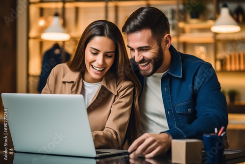 A Couple Engaged in a Productive Online Activity