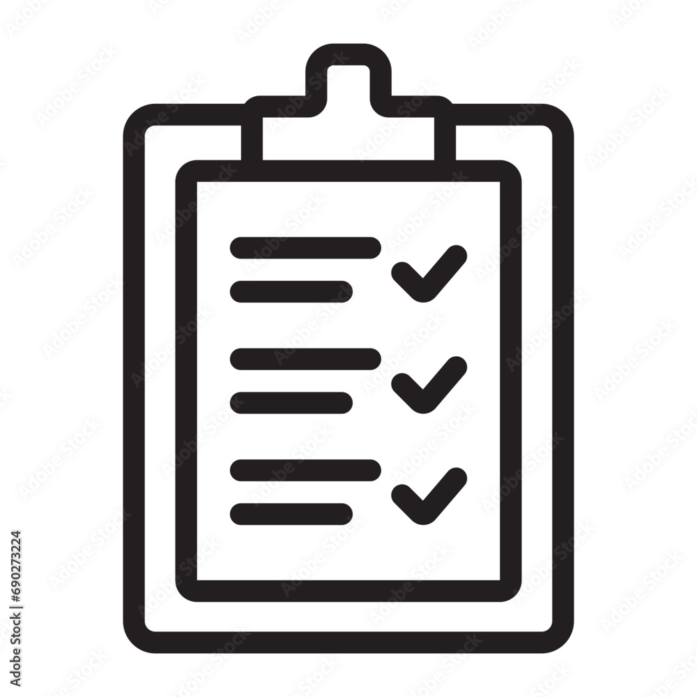 check list line icon check list line icon