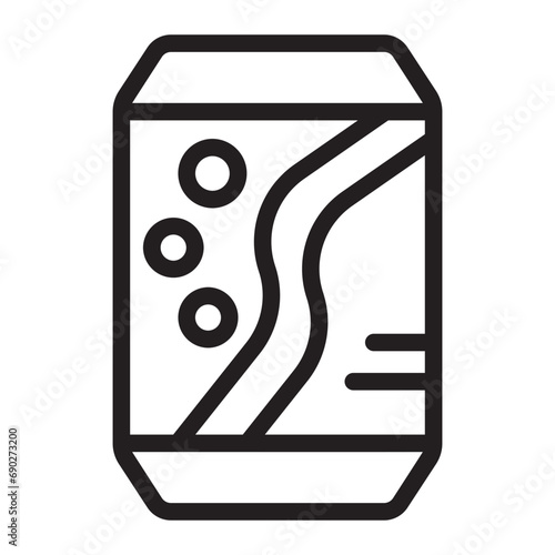 Soft drink line icon