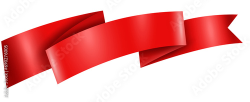 Fotografie red ribbon with flag