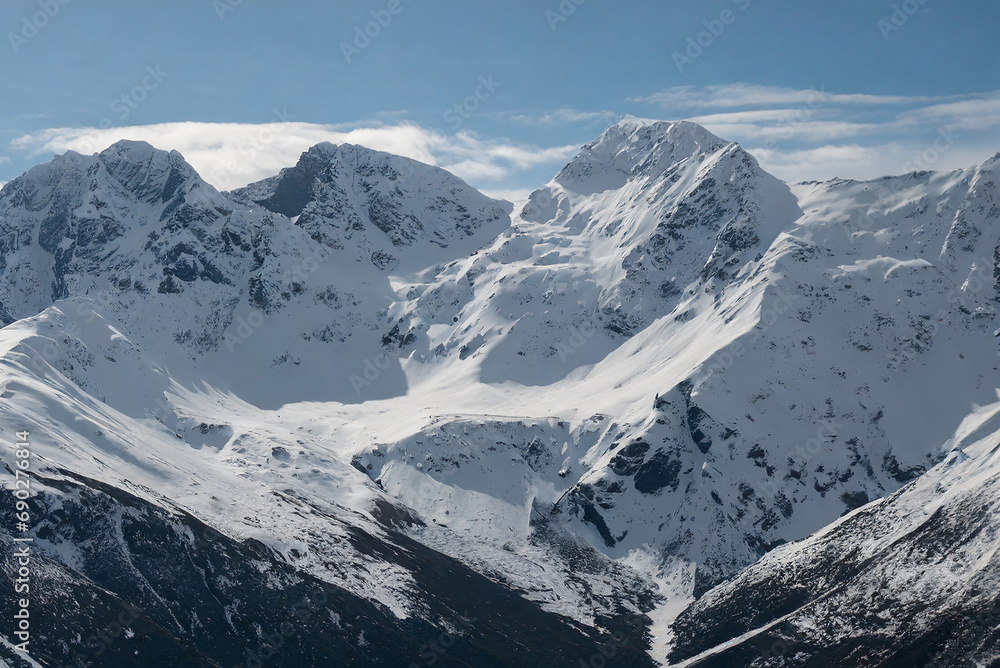 Fototapeta premium snow covered mountains