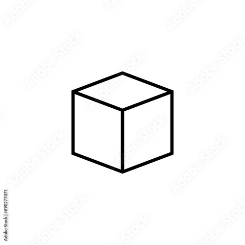 simple icon of goods delivery box