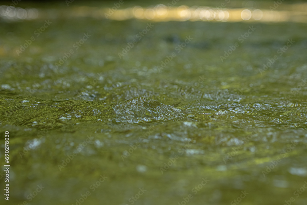 Flowing water in a river Flowing water in a river