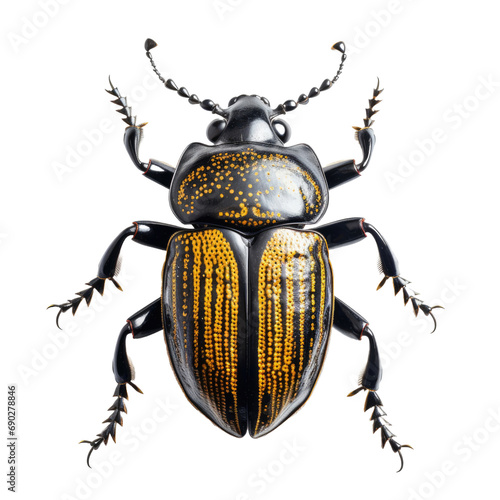Big horned beetle bug isolated on white or transparent background © Nazmus