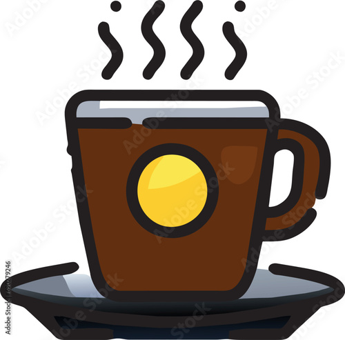 hot coffee cup  icon