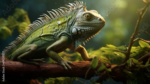 iguana on a branch © Muhammad