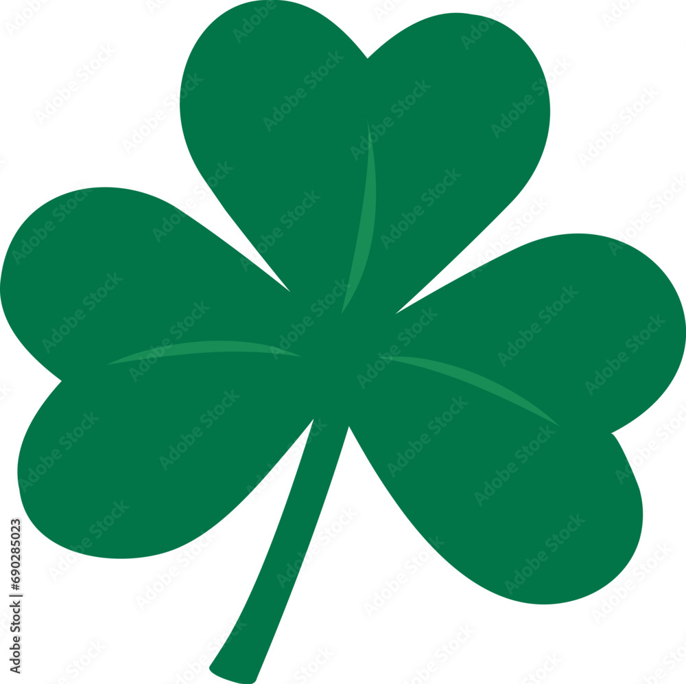 shamrock icon.Clover flat vector. shamrock icon.Clover flat vector.