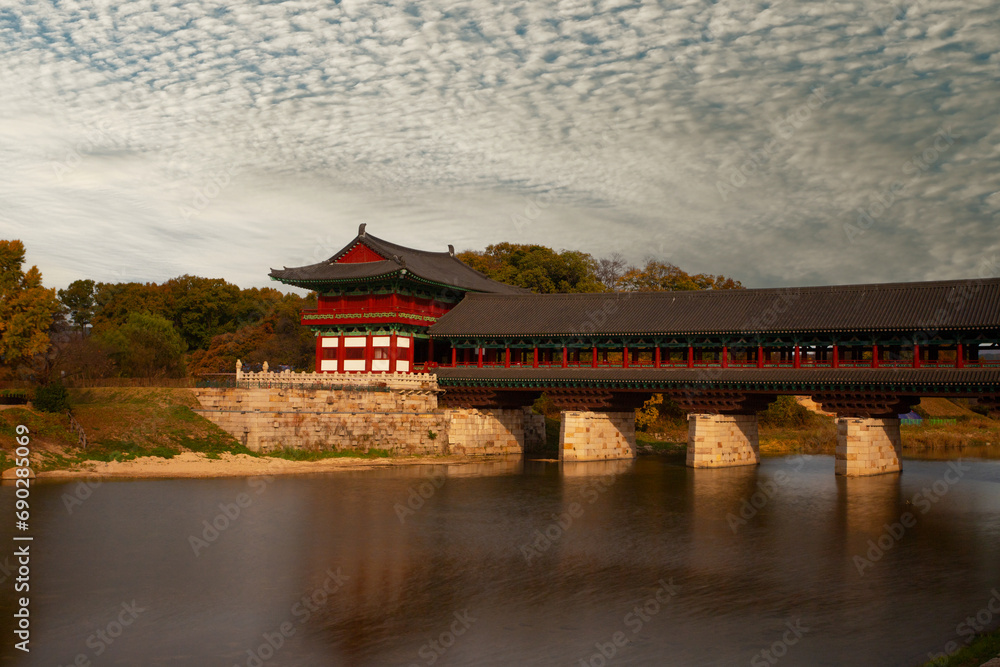 Woljeong bridge in Gyeongju, South Korea