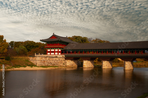 Woljeong bridge in Gyeongju, South Korea photo