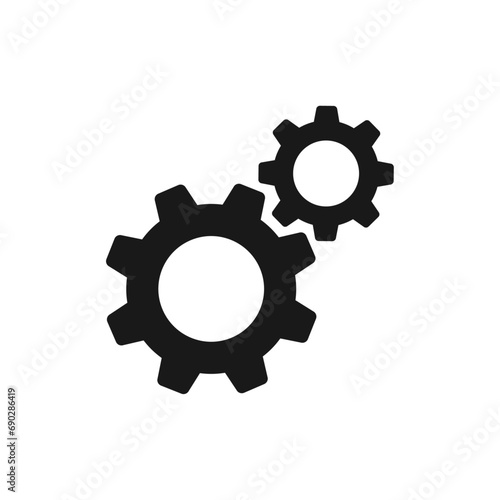Settings icon vector. Gear icon. Settings symbol