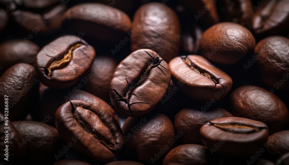 A Pile of Roasted Coffee Beans A Pile of Roasted Coffee Beans