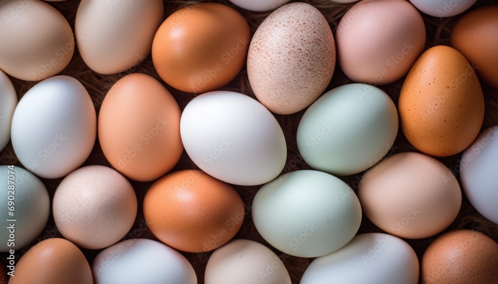 A Group of Eggs Sitting Next to Each Other A Group of Eggs Sitting Next to Each Other