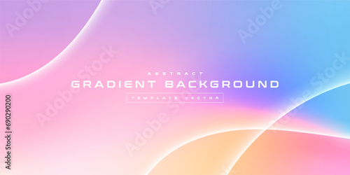 Abstract blurred colorful mesh gradient background, futuristic wallpapers branding, business card, soft pastel color, geometric line dot tech, digital cyber ai technology, presentation template vector