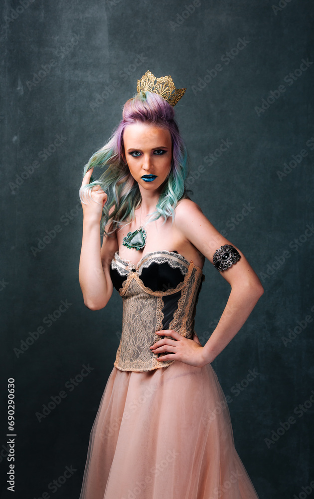 A woman in a dress with a crown on her head. A Woman in a Dress With a Crown on Her Head A woman in a dress with a crown on her head. A Woman in a Dress With a Crown on Her Head