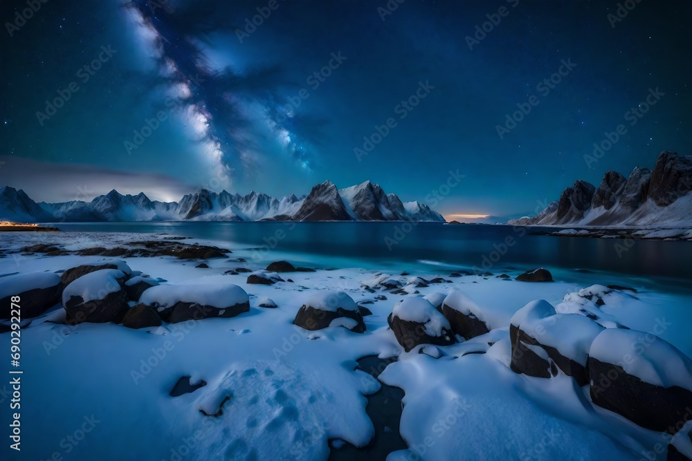 Fototapeta premium sunrise in the mountains