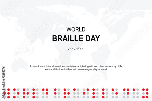 World Braille Day background.