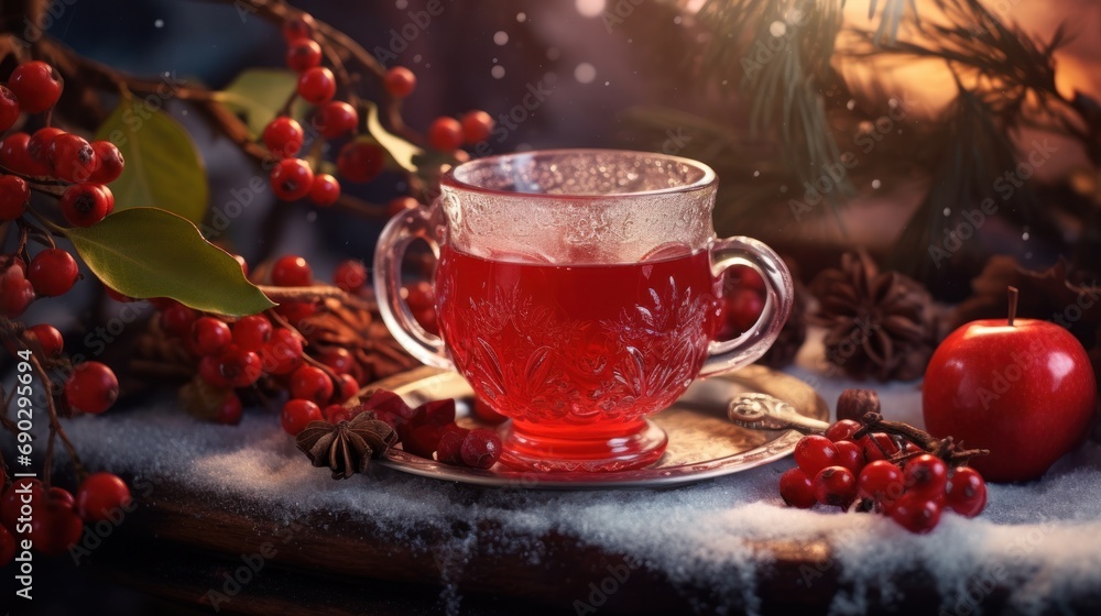 Fototapeta premium hot mulled wine