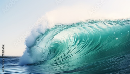 A Majestic Wave Rising in the Vast Ocean