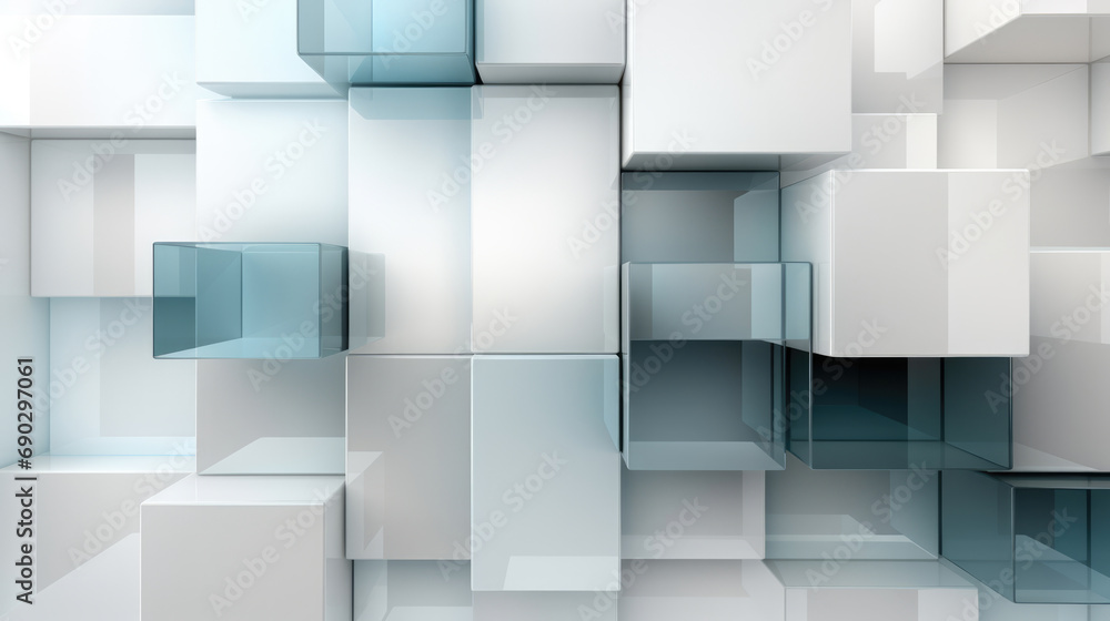 Abstract Geometry: 3D cubes seamlessly converge, creating a mesmerizing background that blends precision and creativity in a symphony of shapes Abstract Geometry: 3D cubes seamlessly converge, creating a mesmerizing background that blends precision and creativity in a symphony of shapes