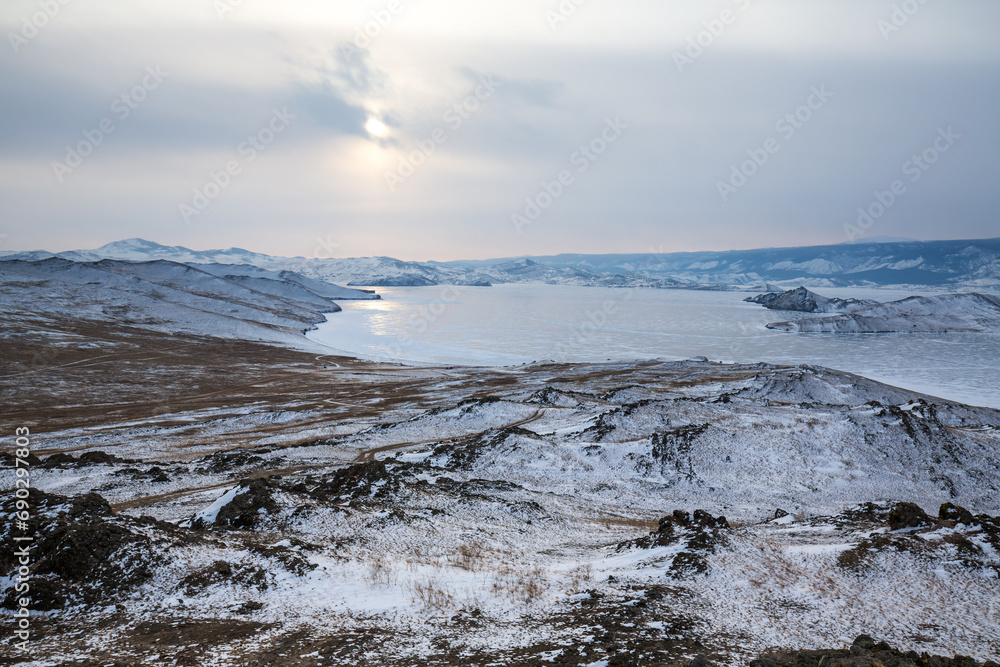 Lake Baikal in winter Lake Baikal in winter