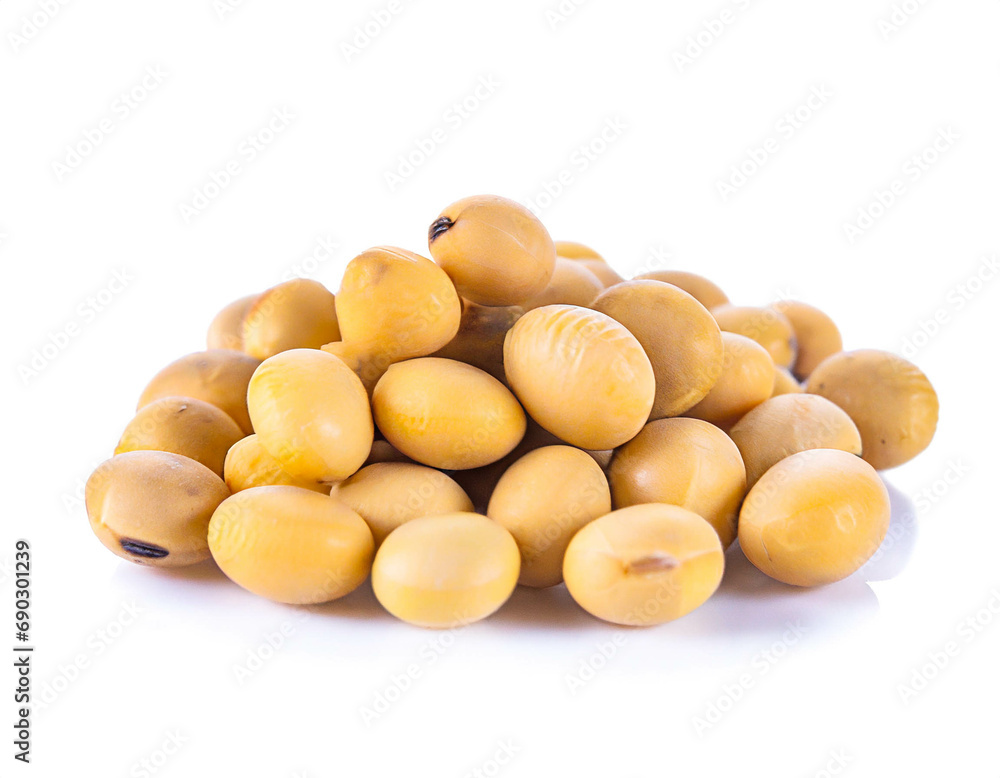 Soybean isolated on white background, cutout Soybean isolated on white background, cutout