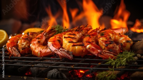 Savory delight of grilled shrimp, a flavorful and mouthwatering choice that adds a touch of elegance to any holiday dinner. A perfect dish to share with loved ones during festive celebrations.