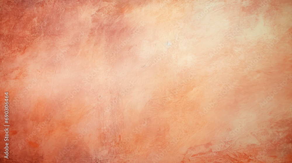 Fototapeta premium Abstract watercolor background with peach color.