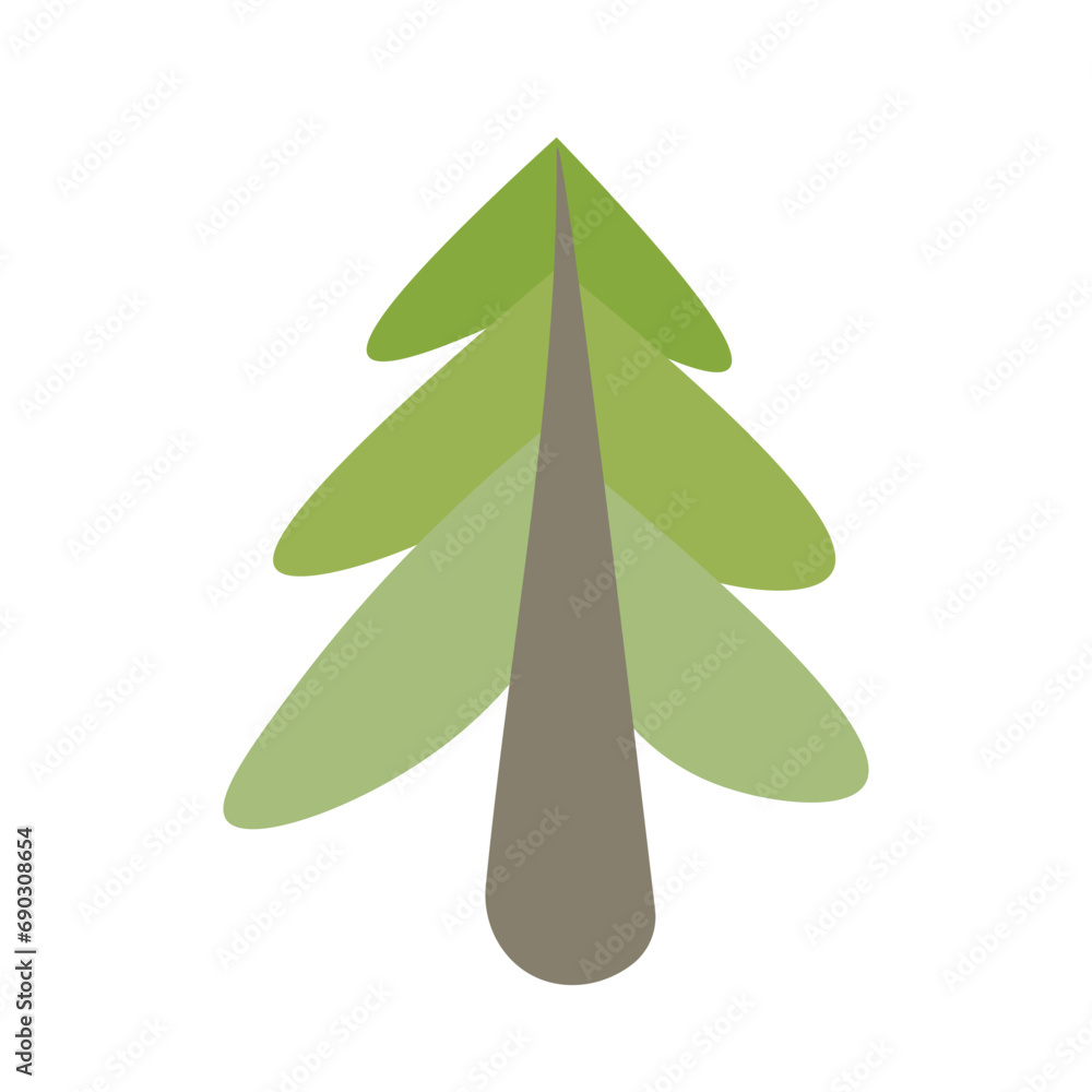 The with Christmas tree with with balls, garland, snowflakes. Winter illustration for fabric, textile wallpaper, posters, gift wrapping paper. Merry Christmas and New year Vector The with Christmas tree with with balls, garland, snowflakes. Winter illustration for fabric, textile wallpaper, posters, gift wrapping paper. Merry Christmas and New year Vector
