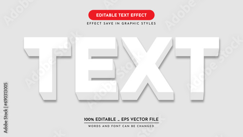 editable text effect style. text effect, vector illustration.