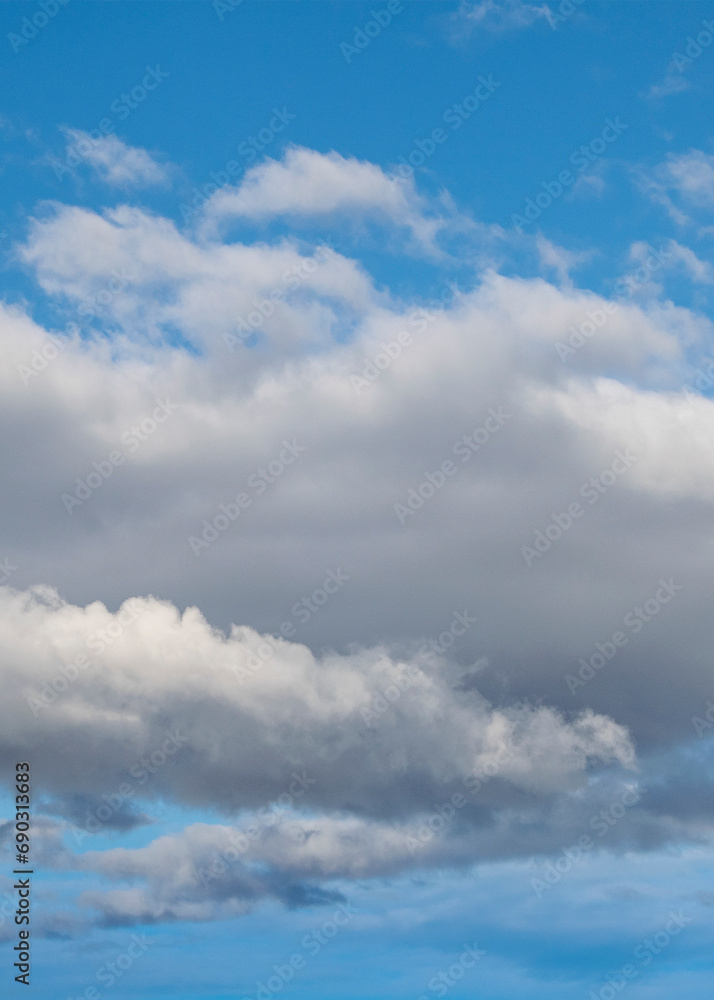 Cumulus cloudscape background