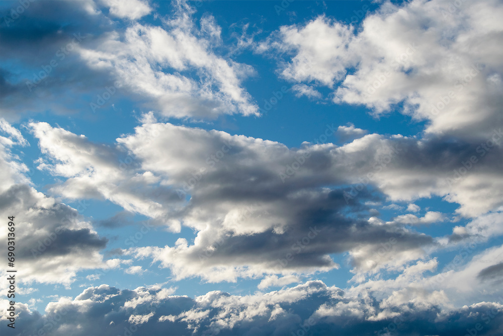 Naklejka premium Cumulus cloudscape background