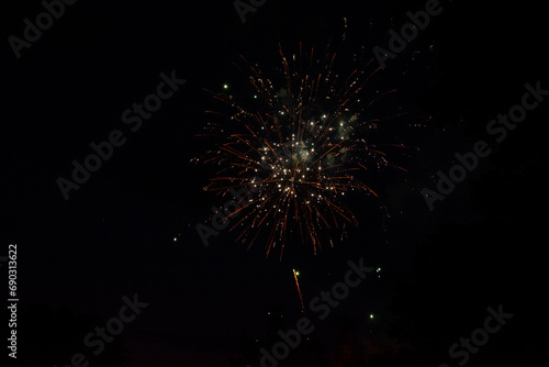 Wallpaper Mural Colorful fireworks at night Torontodigital.ca