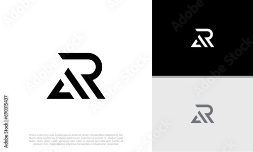 Initials R. AR. RA logo design. Initial Letter Logo.