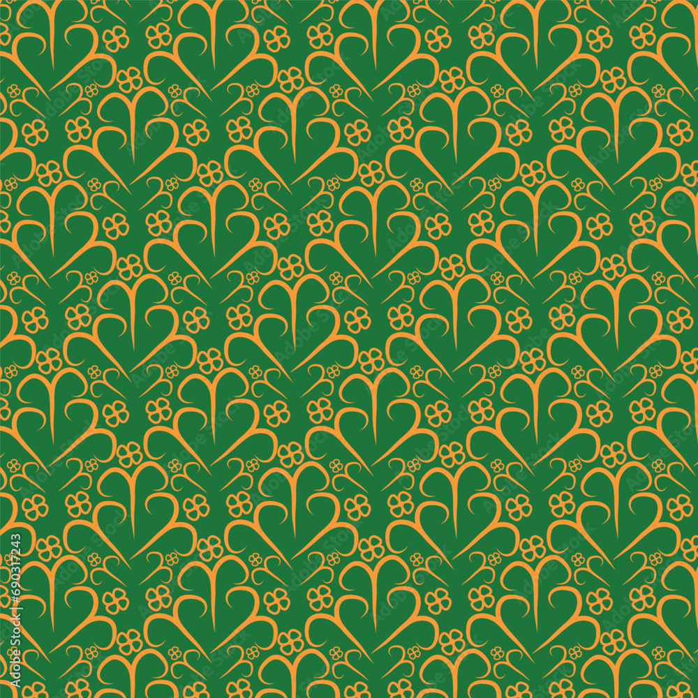 Obraz premium Abstract textile pattern geometric background, luxury pattern, floral vector texture