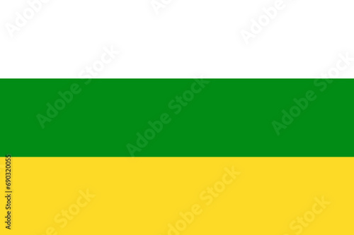 Flag of Huila Department (Republic of Colombia, South America) photo