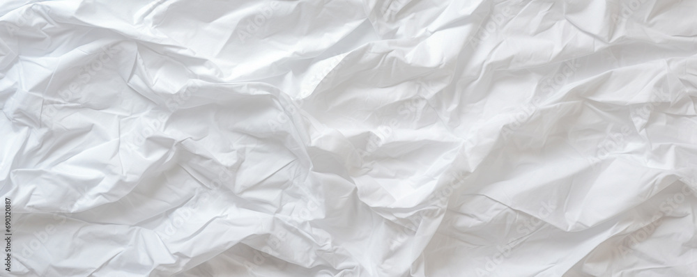 Background of worn crumpled white paper. Texture of creased gray paper Background of worn crumpled white paper. Texture of creased gray paper