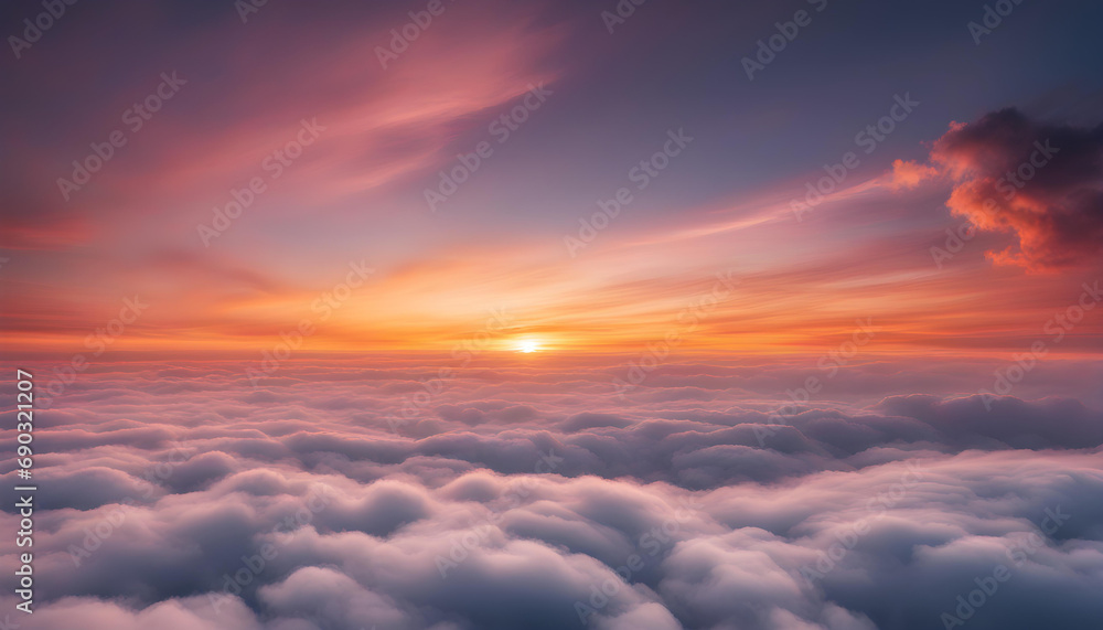 sunset in the clouds