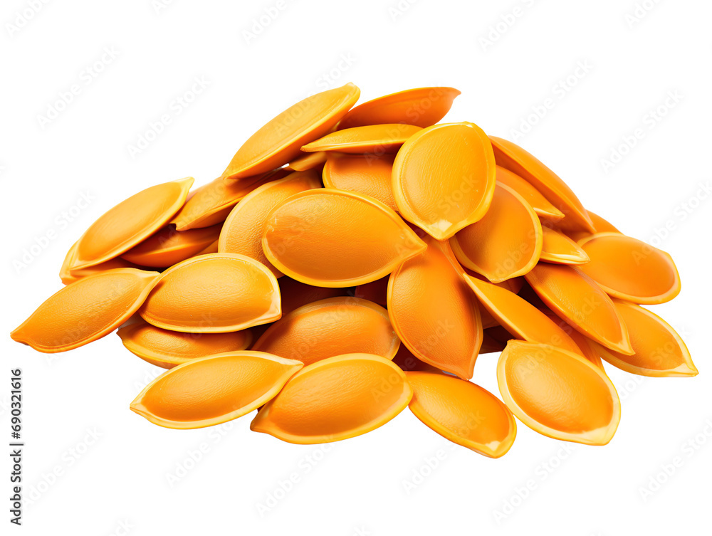 Raw Pumpkin Seeds, isolated on a transparent or white background Raw Pumpkin Seeds, isolated on a transparent or white background