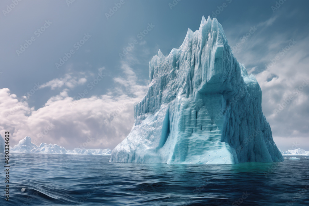 Iceberg - Hidden Danger And Global Warming Concept Iceberg - Hidden Danger And Global Warming Concept