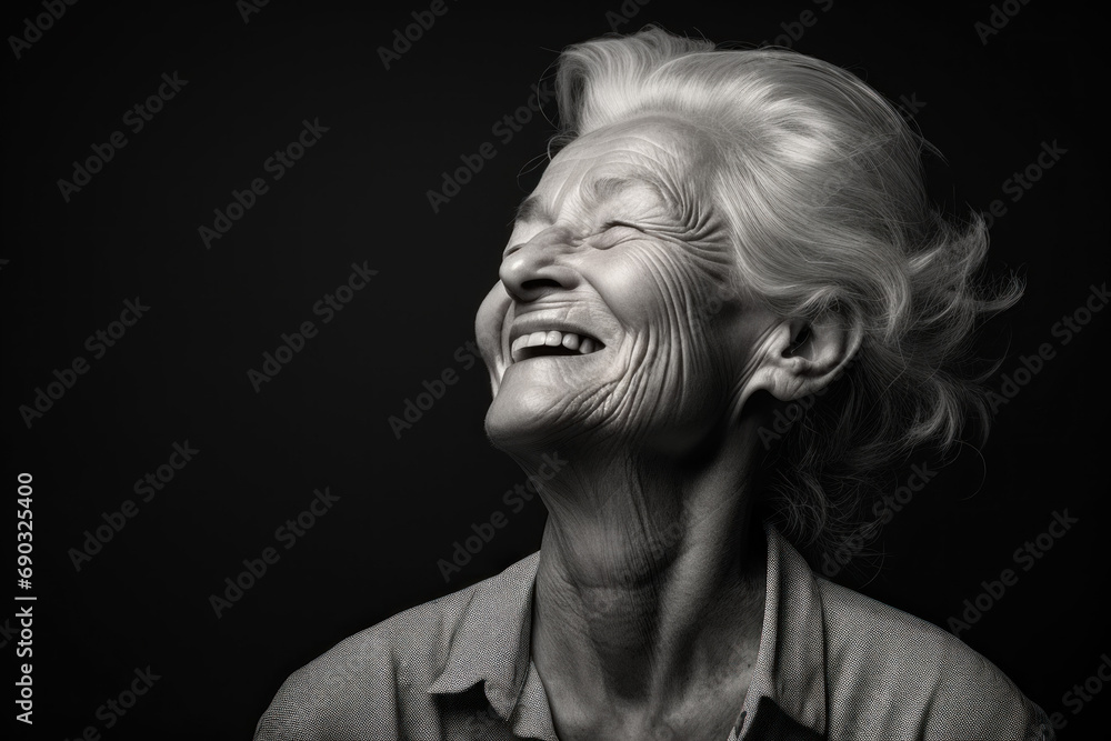 Elderly Caucasian woman Mature and happy They have smiling and joyful expressions in the studio photo. Elderly Caucasian woman Mature and happy They have smiling and joyful expressions in the studio photo.