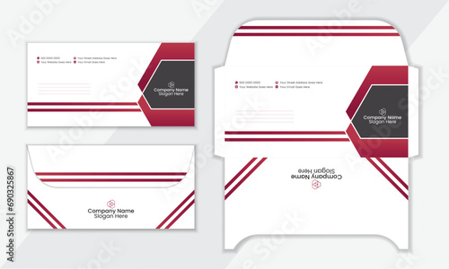 Attractive Creative Modern Envelope Template, modern envelope design template.